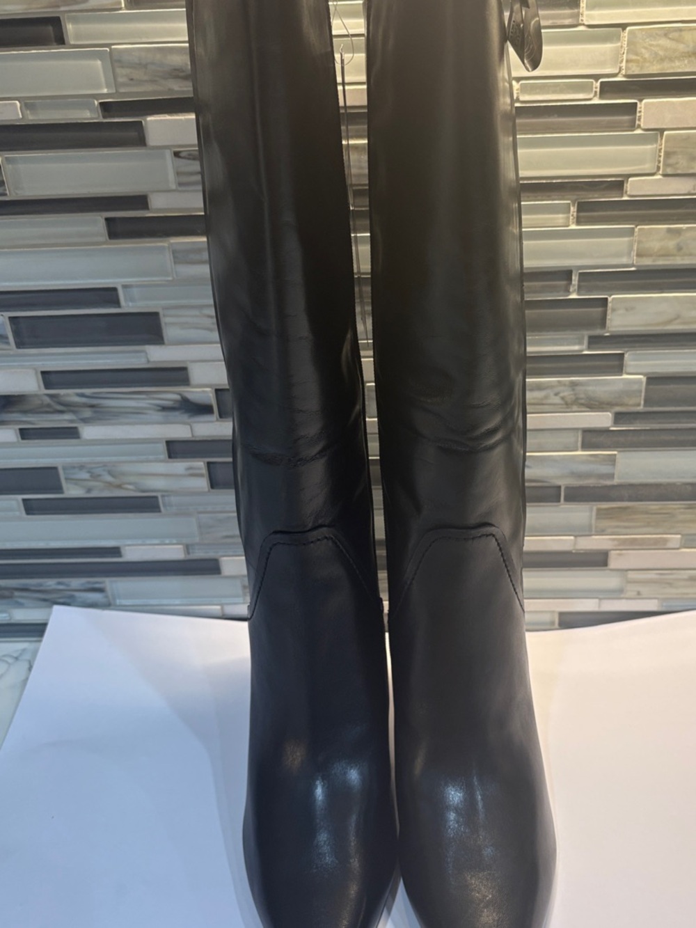 Naturalizer Black Pointed-Toe Leather Boots